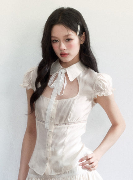 Lumière Lace Blouse Set