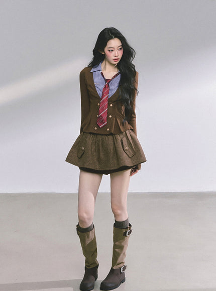 Vintage Brown Ivy Top