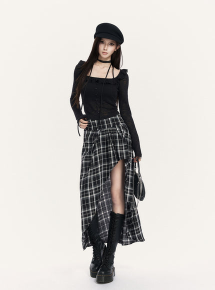 Dark Muse Sheer Black Top