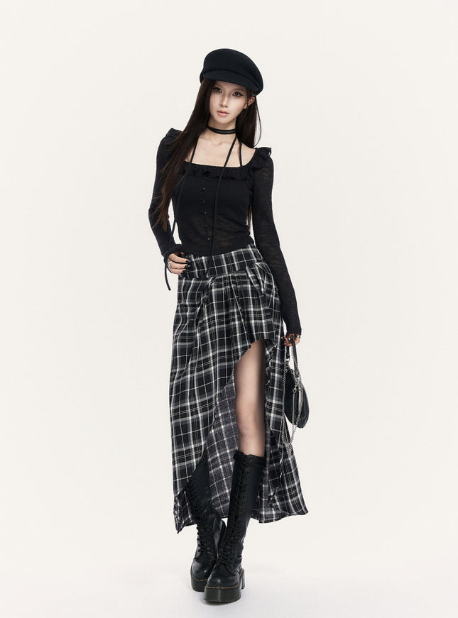 Dark Muse Sheer Black Top