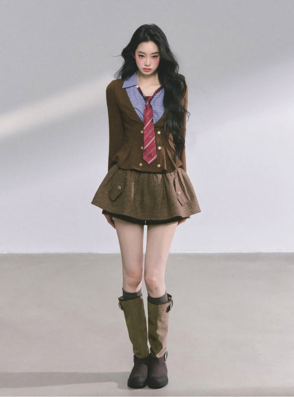 Vintage Brown Ivy Top