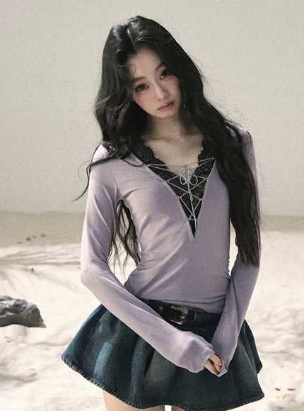 Ribbon Lace Dream Layered Top