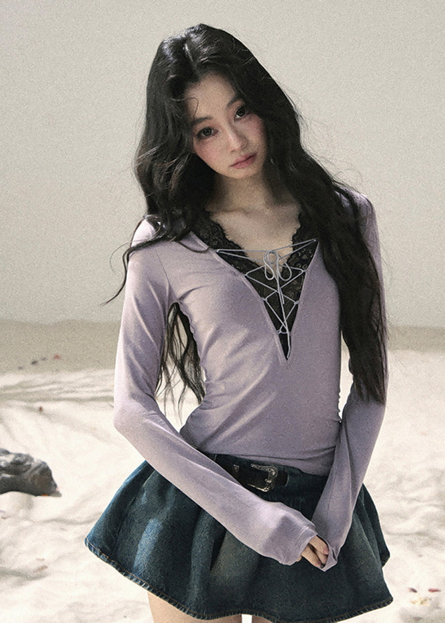 Ribbon Lace Dream Layered Top