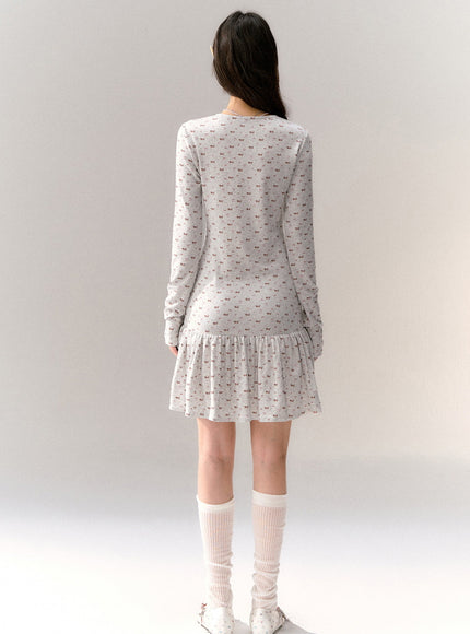 Baby Floral Tiny Ribbon Dress