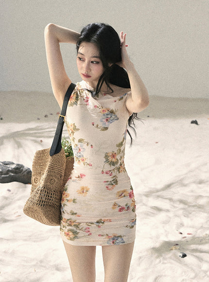 Blush Soft Petal Mini Dress
