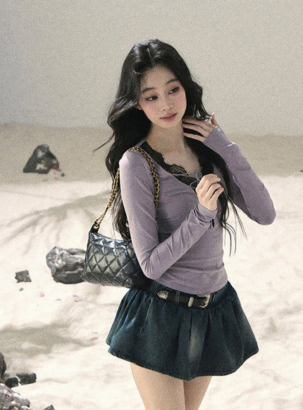 Ribbon Lace Dream Layered Top