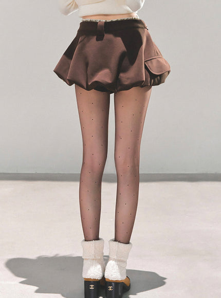 Street Check Overlay Shorts - Brown