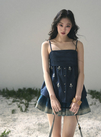 Midnight Herb Mini Dress