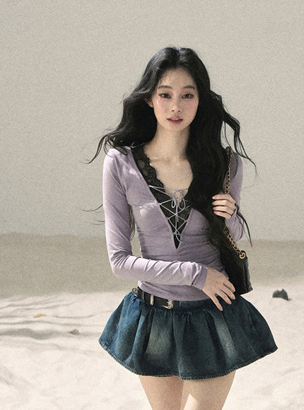 Ribbon Lace Dream Layered Top