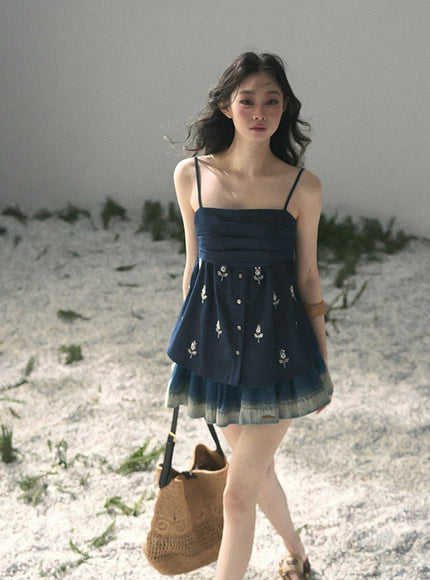 Midnight Herb Mini Dress