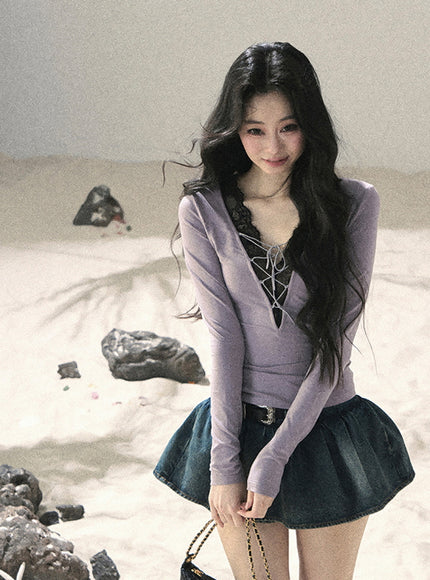 Ribbon Lace Dream Layered Top