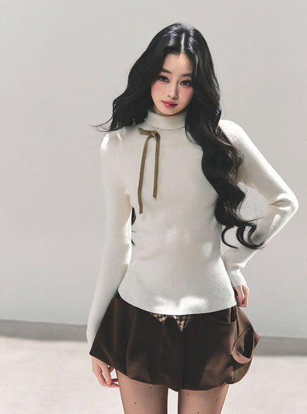 Street Check Overlay Shorts - Brown