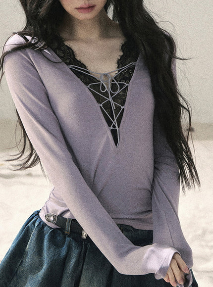 Ribbon Lace Dream Layered Top