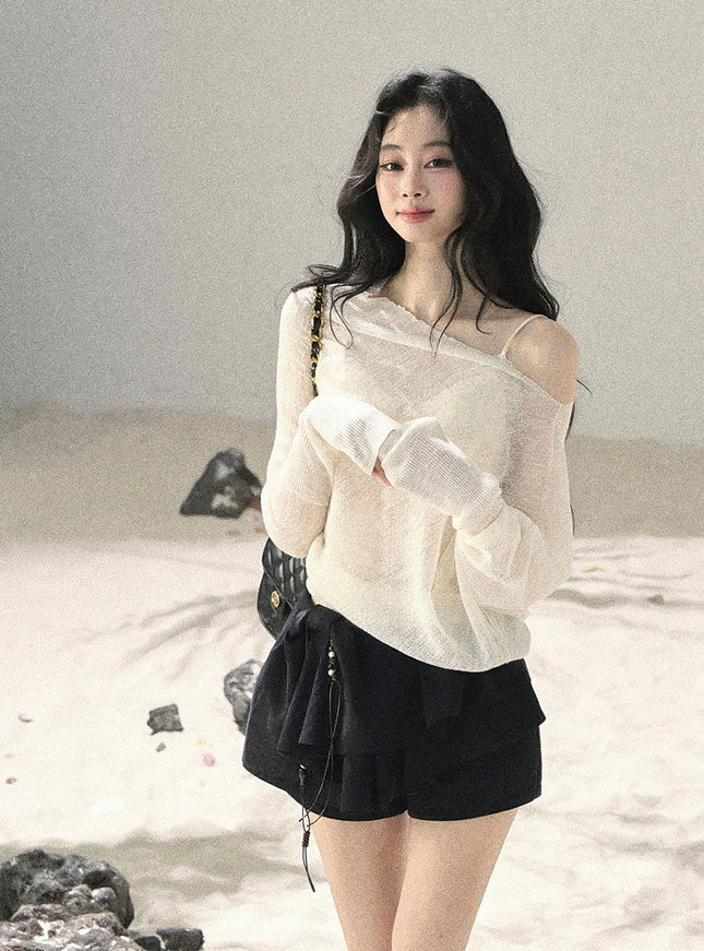 Willow Ruffle Skort - Black