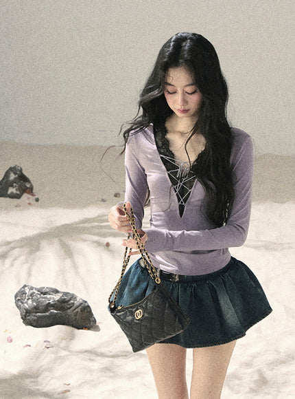 Ribbon Lace Dream Layered Top