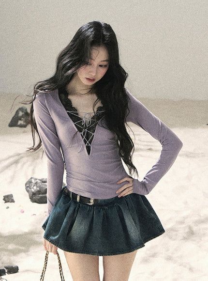 Ribbon Lace Dream Layered Top