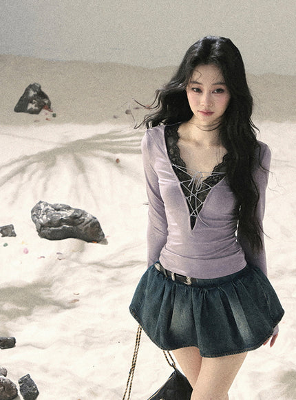 Ribbon Lace Dream Layered Top