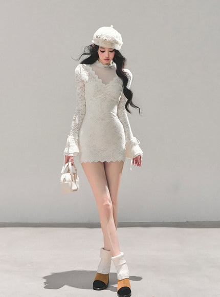 Ivory Whisper Lace Dress