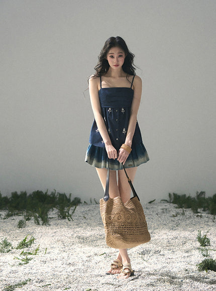 Midnight Herb Mini Dress