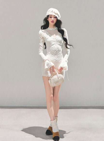 Ivory Whisper Lace Dress