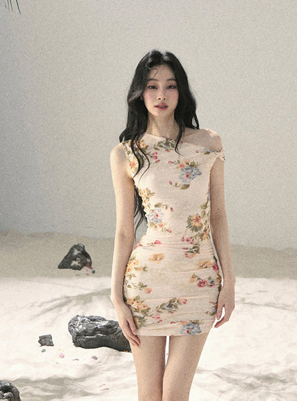Blush Soft Petal Mini Dress