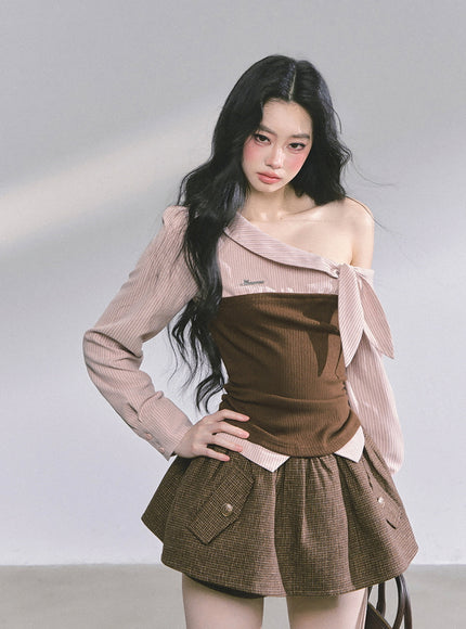 Vintage Cookie Skirt - Brown