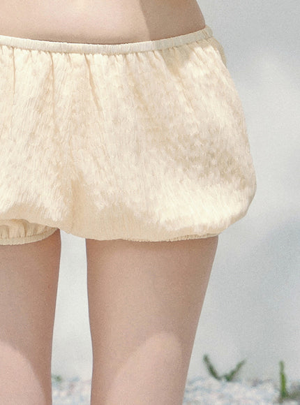 Feathered Silence Mini Dress Set - Yellow