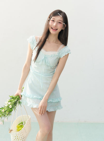 Seafoam Ribbon Mint Dress