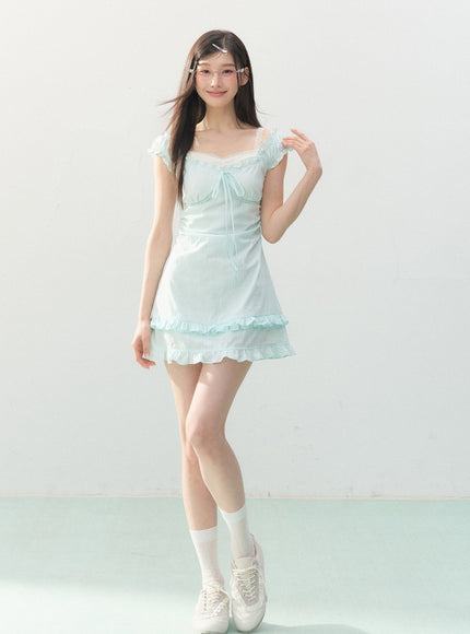 Seafoam Ribbon Mint Dress