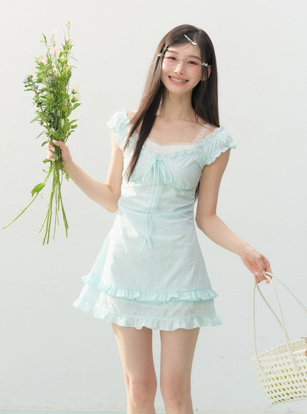 Seafoam Ribbon Mint Dress