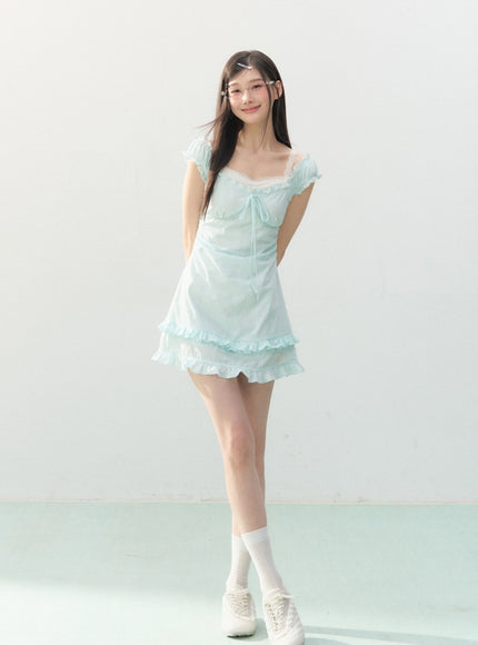 Seafoam Ribbon Mint Dress