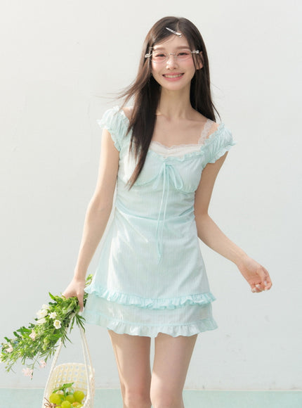 Seafoam Ribbon Mint Dress