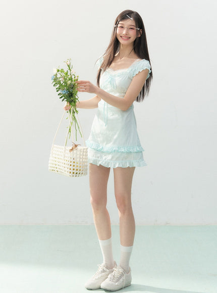 Seafoam Ribbon Mint Dress