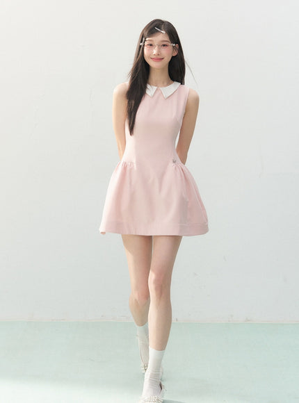 Pink Soufflé Mini Dress