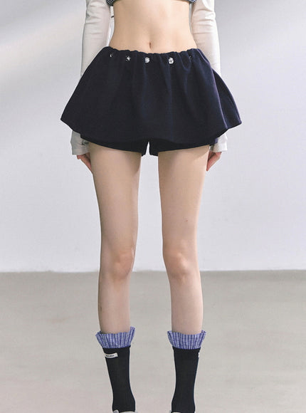 Preppy Navy Skirt