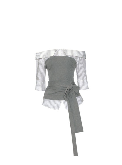 Off-Shoulder Scholar Top