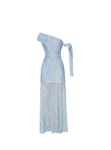 Ocean Whisper Gown Maxi Dress