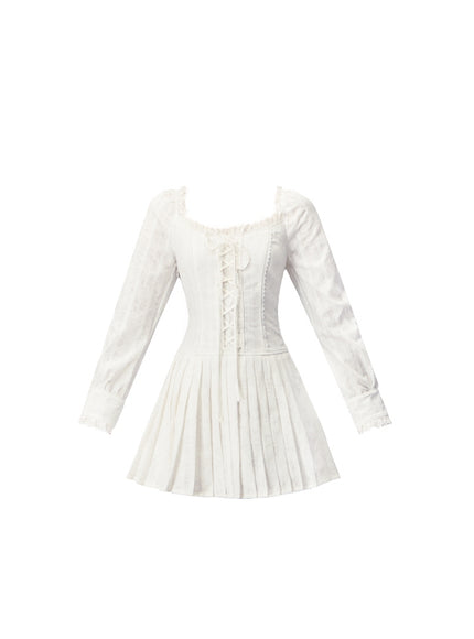 Romance Pleated Mini Dress