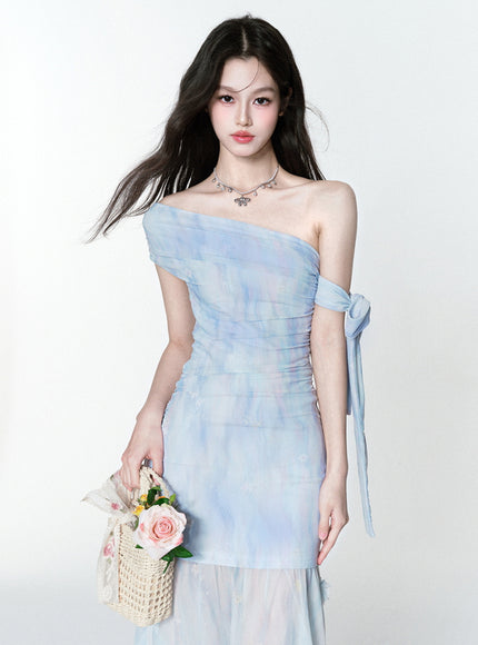Ocean Whisper Gown Maxi Dress