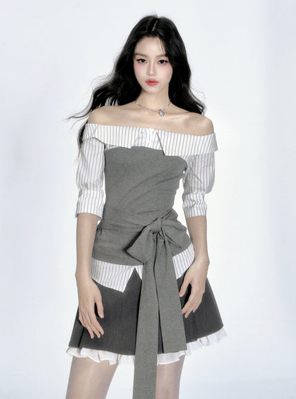 Off-Shoulder Scholar Top