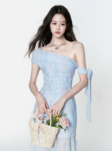 Ocean Whisper Gown Maxi Dress