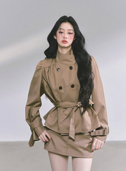 City Chic Ensemble Set - Brown