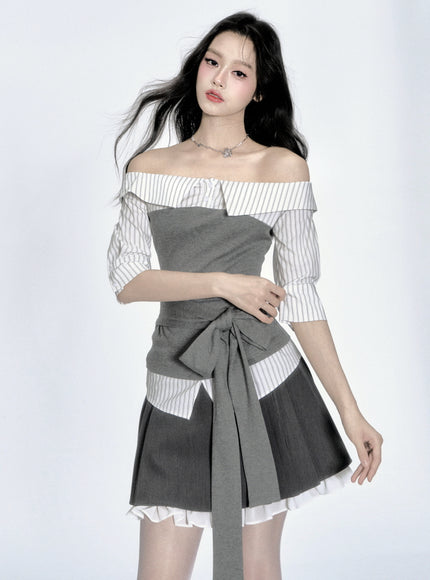 Off-Shoulder Scholar Top