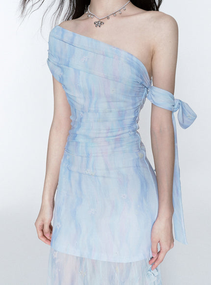 Ocean Whisper Gown Maxi Dress