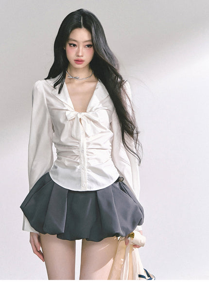 Pure Bow Blouse