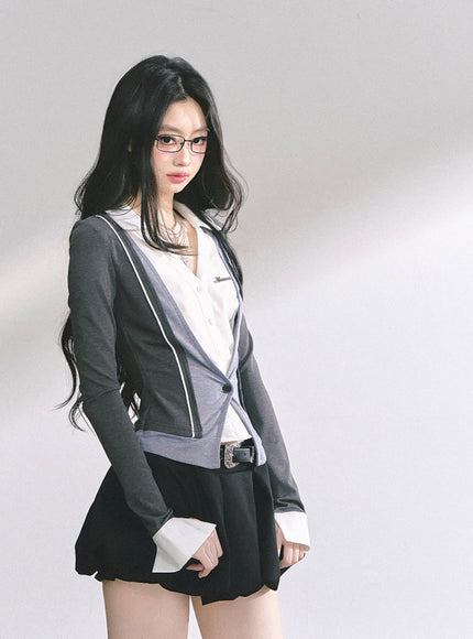 Smart Glow Shirt Cardigan