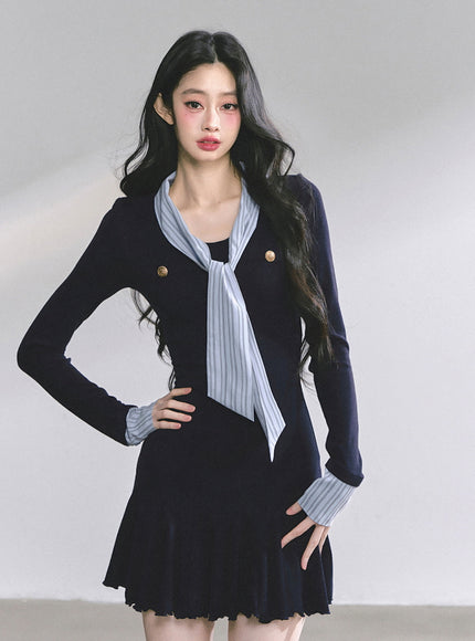 Scholar Charm Tie Dress