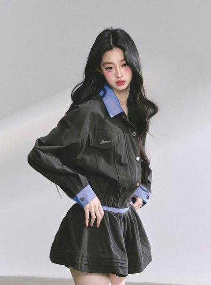 Contrast Collar Set