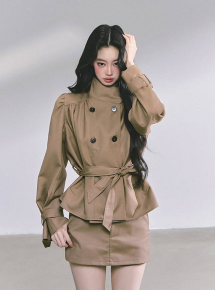 City Chic Ensemble Set - Brown