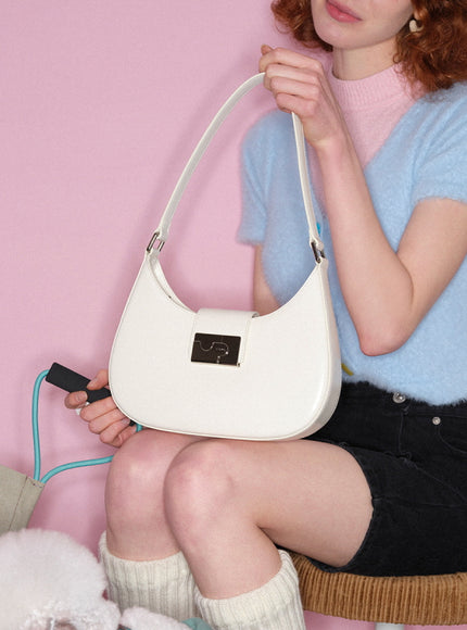 Colette Curve Bag - White